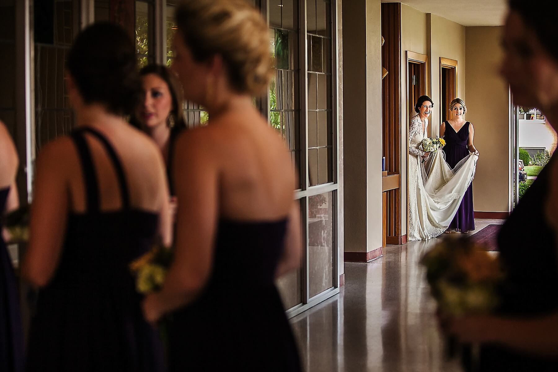bride entering ceremony