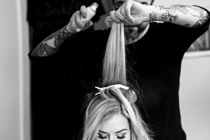 bride getting ready tattoos