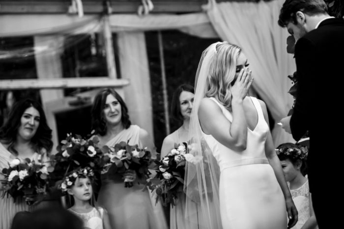 bride emotional crying