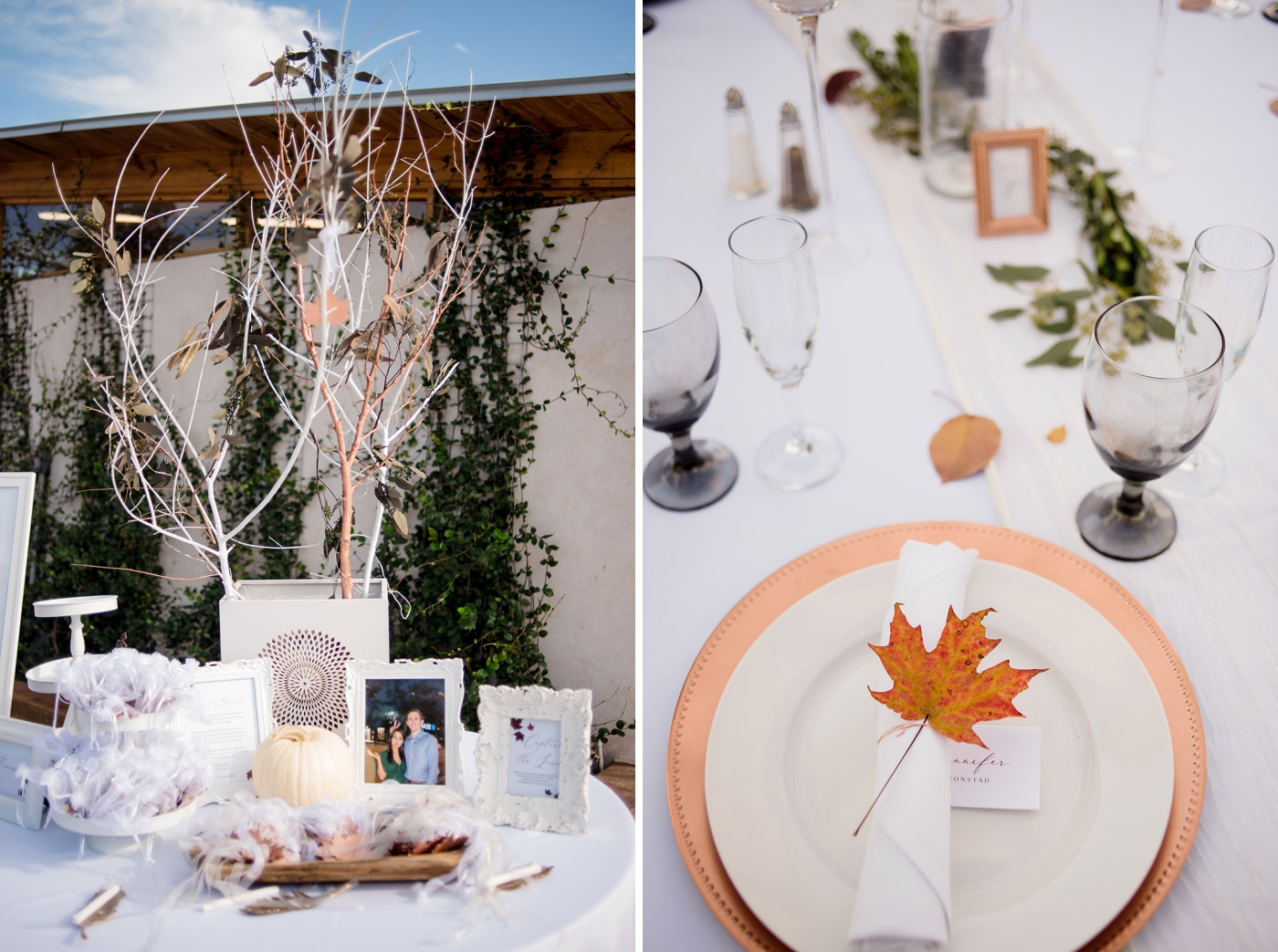 Outdoor wedding reception at Cypress Valley Event Venue